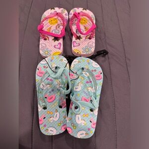 Girls Flip Flops 2 Sets